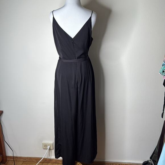 H&M Black Wide Leg Belted Jumpsuit - Picture 6 of 7
